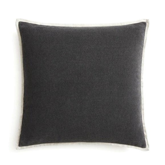 NWOT WEST ELM Set of 2 Classic Cotton Velvet Pillow Cover Color Slate 20 x 20 - Picture 1 of 1